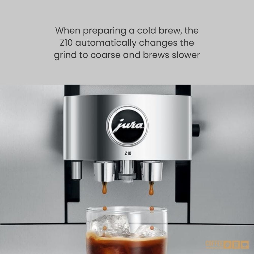 Jura Z10 Hot and Cold Brew Coffee Machine - Aluminum White