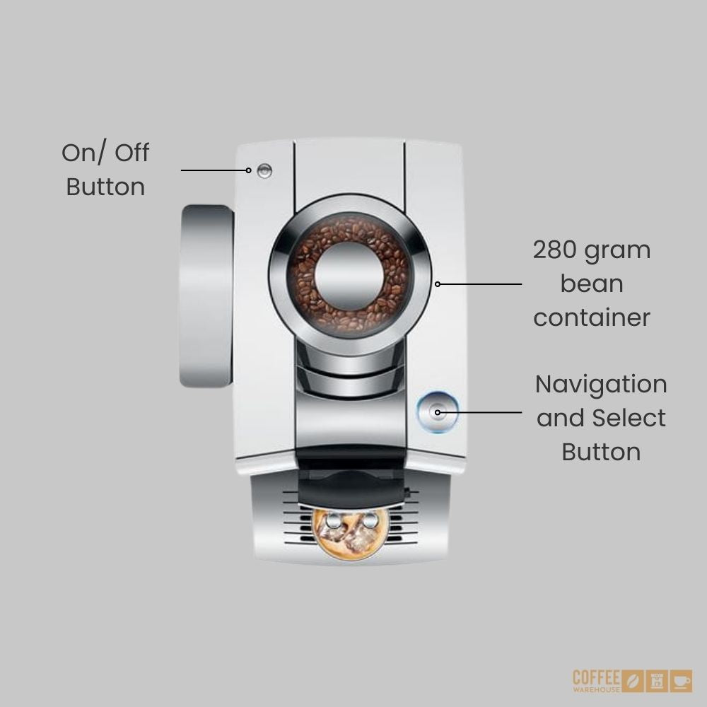 Jura Z10 Hot and Cold Brew Coffee Machine - Aluminum White