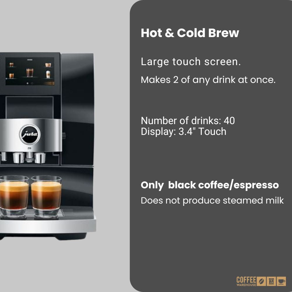 Jura Z10 Hot and Cold Brew Coffee Machine -Diamond Black