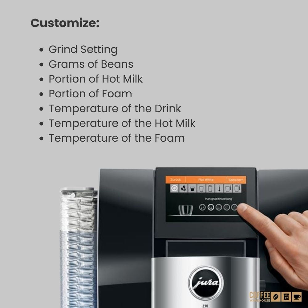Jura Z10 Hot and Cold Brew Coffee Machine -Diamond Black