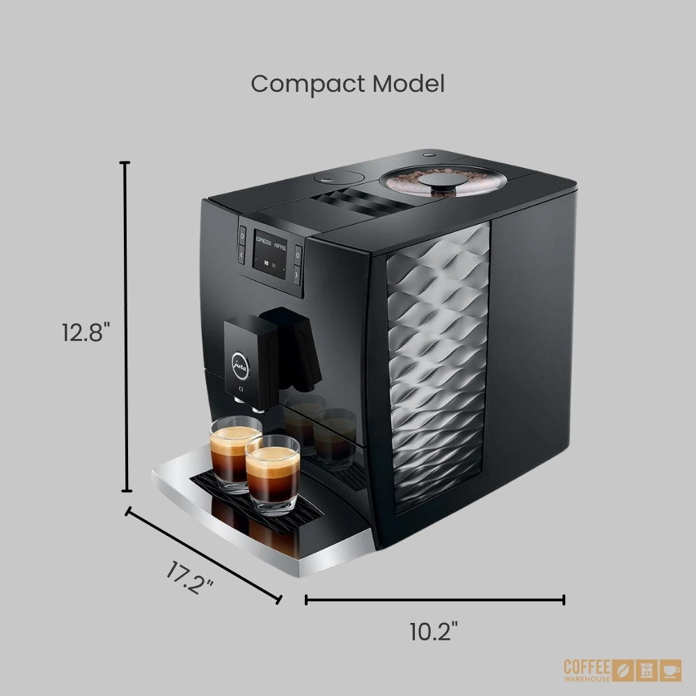 Jura C3 Super Automatic Coffee Machine - Piano Black