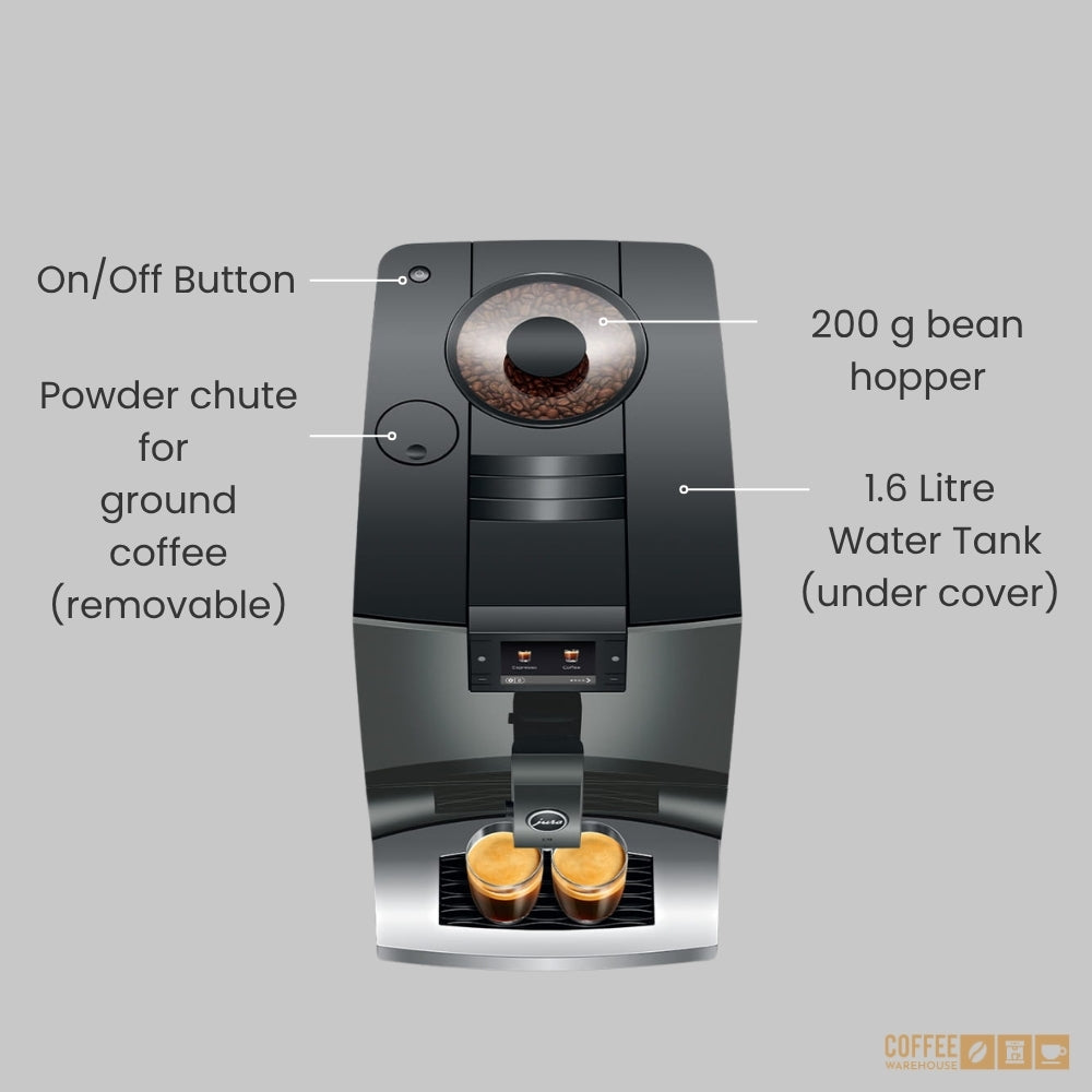 Jura C9 Super Automatic Coffee Machine - Piano Inox