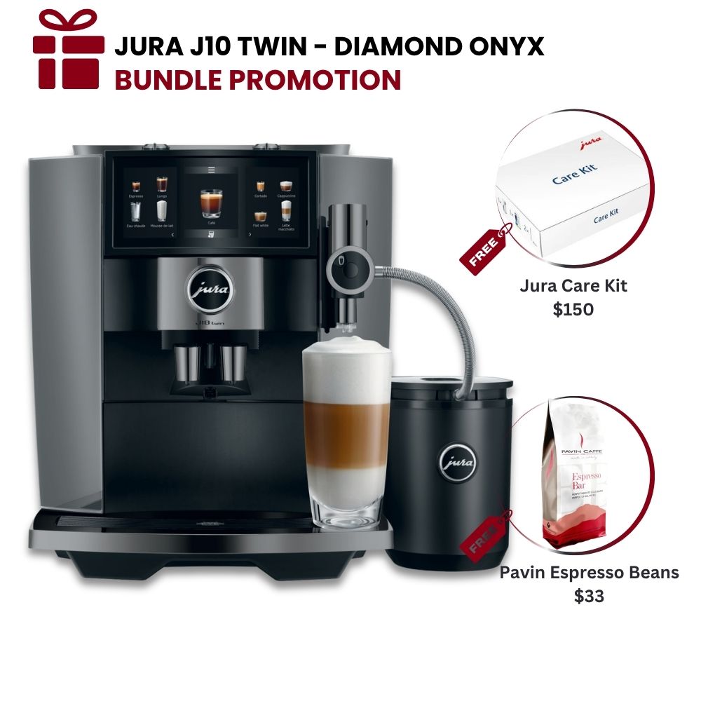 JURA J10 Twin Automatic Coffee Machine - Diamond Onyx