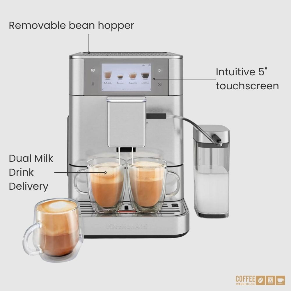 KitchenAid Super Automatic Espresso Machine KF8 - Stainless Steel