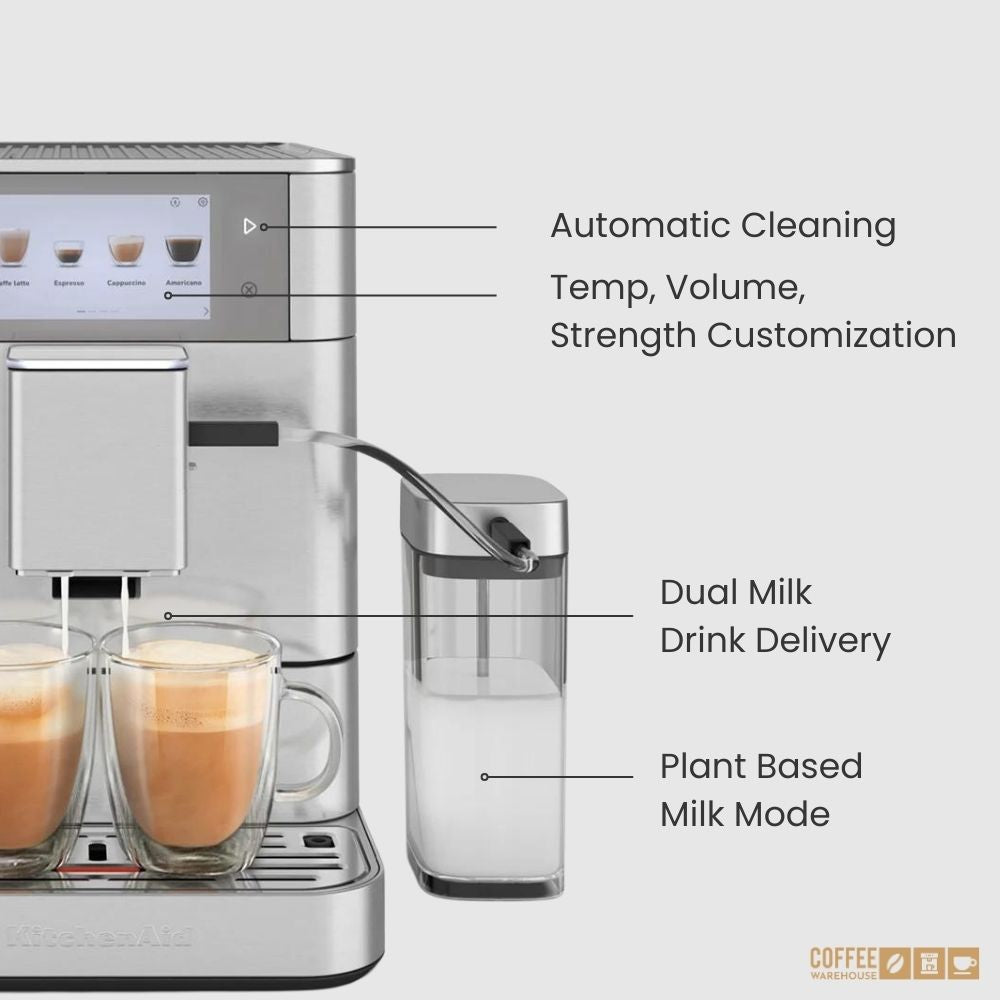 KitchenAid Super Automatic Espresso Machine KF8 - Stainless Steel