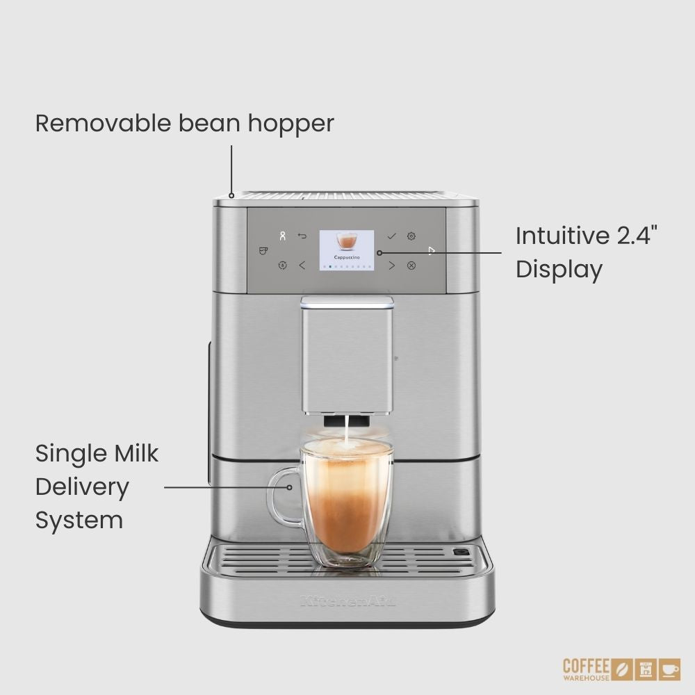 KitchenAid Super Automatic Espresso Machine KF6 - Stainless Steel Finish
