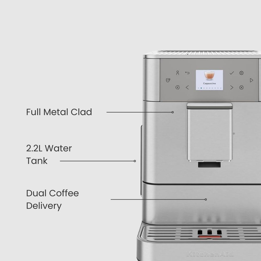 KitchenAid Super Automatic Espresso Machine KF6 - Stainless Steel Finish