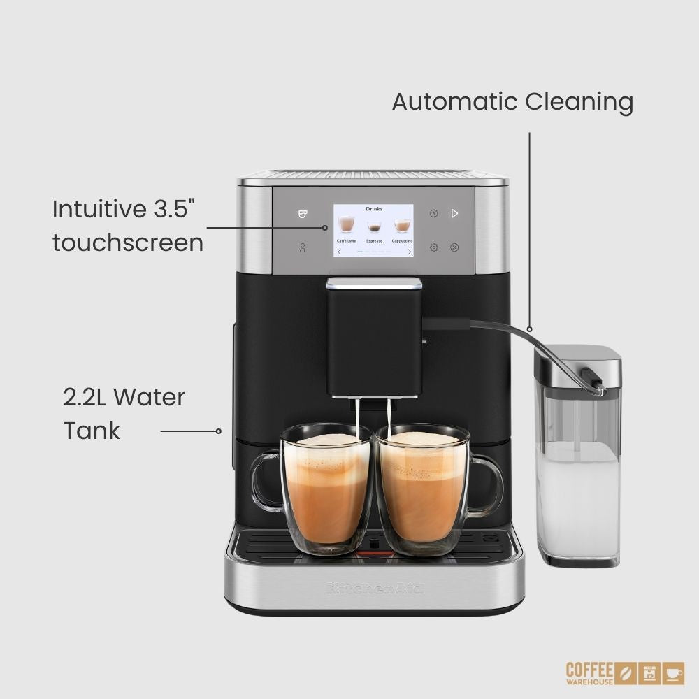 KitchenAid Super Automatic Espresso Machine KF7 - Cast Iron Black