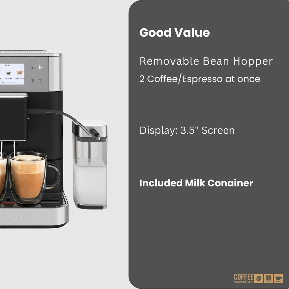 KitchenAid Super Automatic Espresso Machine KF7 - Cast Iron Black