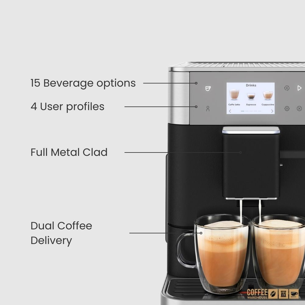 KitchenAid Super Automatic Espresso Machine KF7 - Cast Iron Black