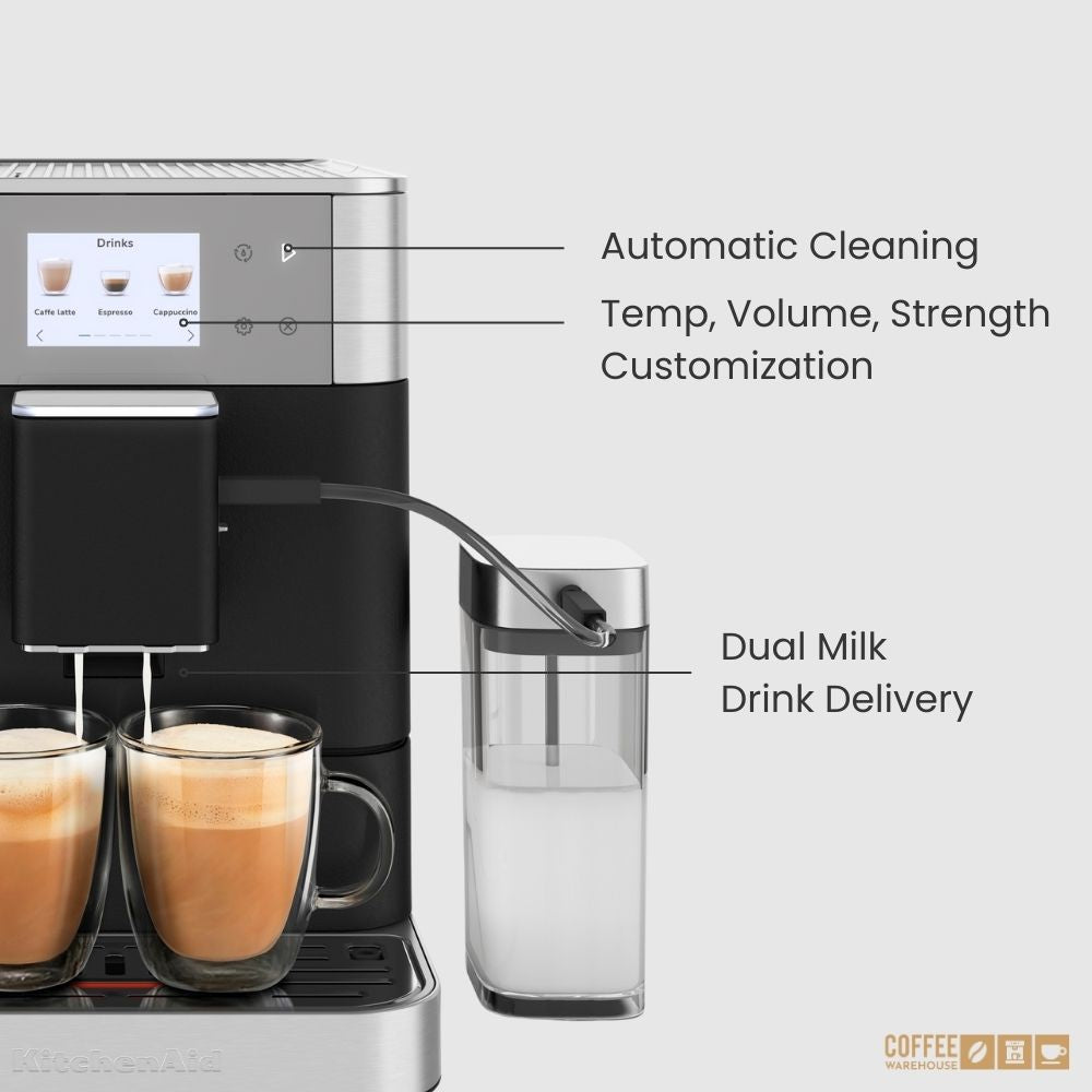 KitchenAid Super Automatic Espresso Machine KF7 - Cast Iron Black