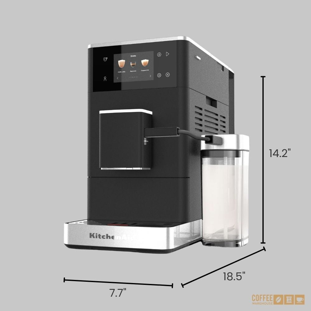KitchenAid KF4 Fully Automatic Coffee Machine with Iced Coffee Function – Matte Black