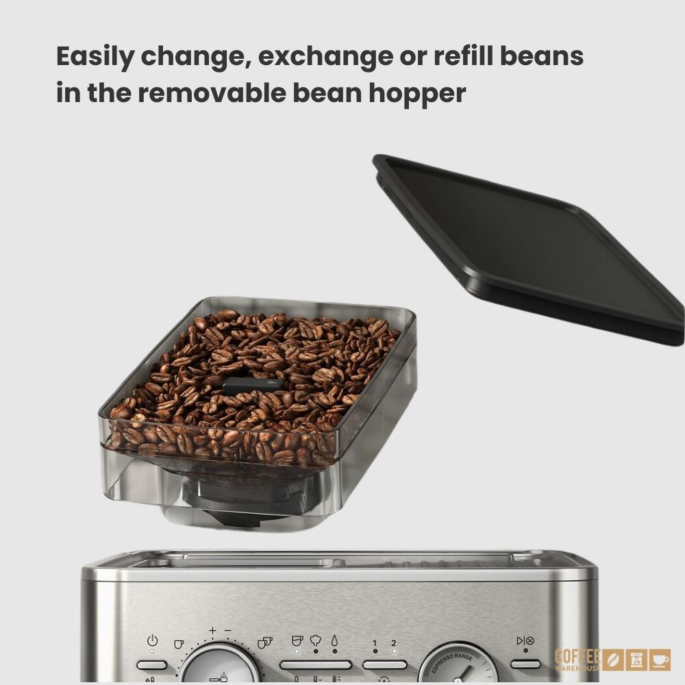KitchenAid Semi Automatic Espresso Machine with Burr Grinder - Brushed Stainless Steel