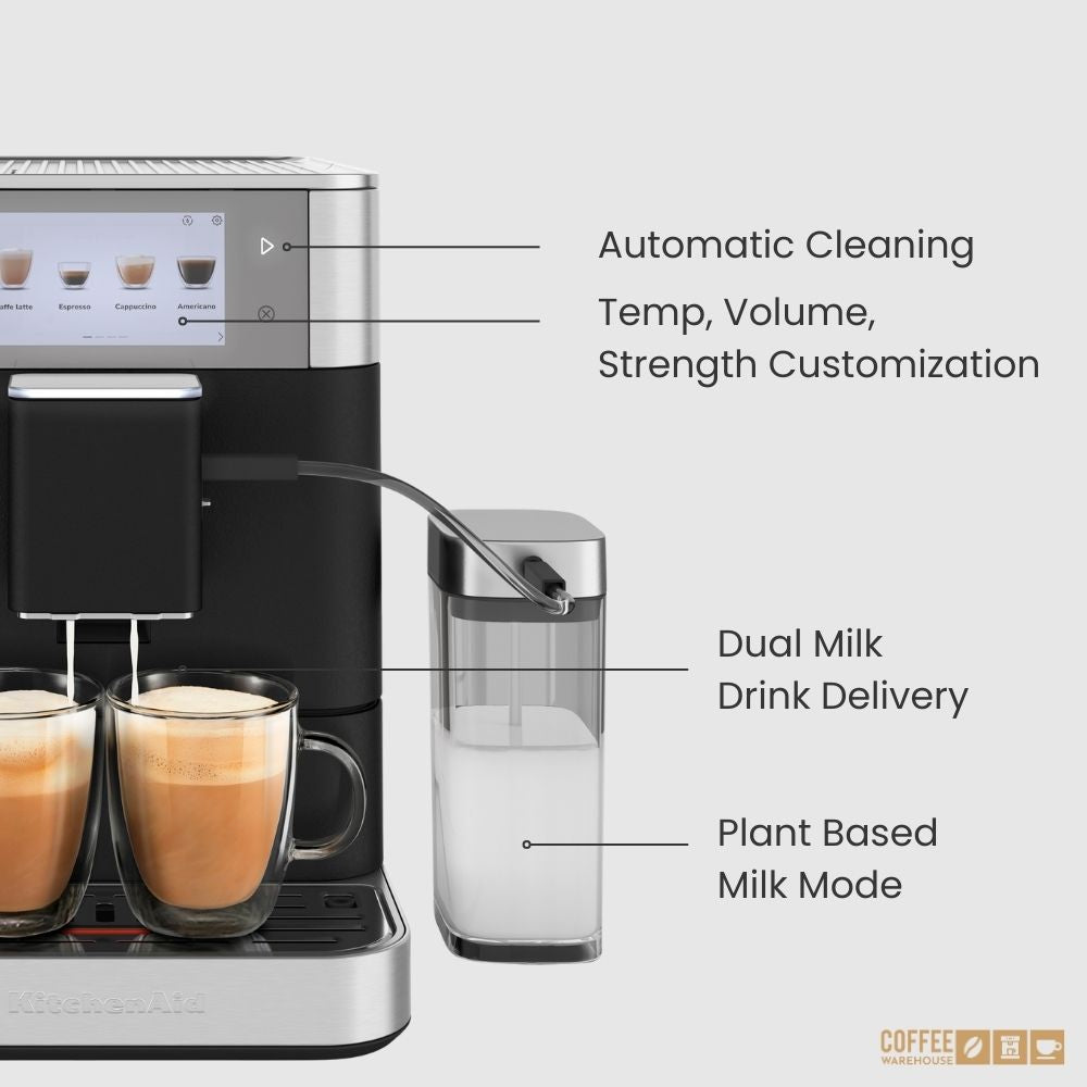 KitchenAid Super Automatic Espresso Machine KF8 - Cast Iron Black