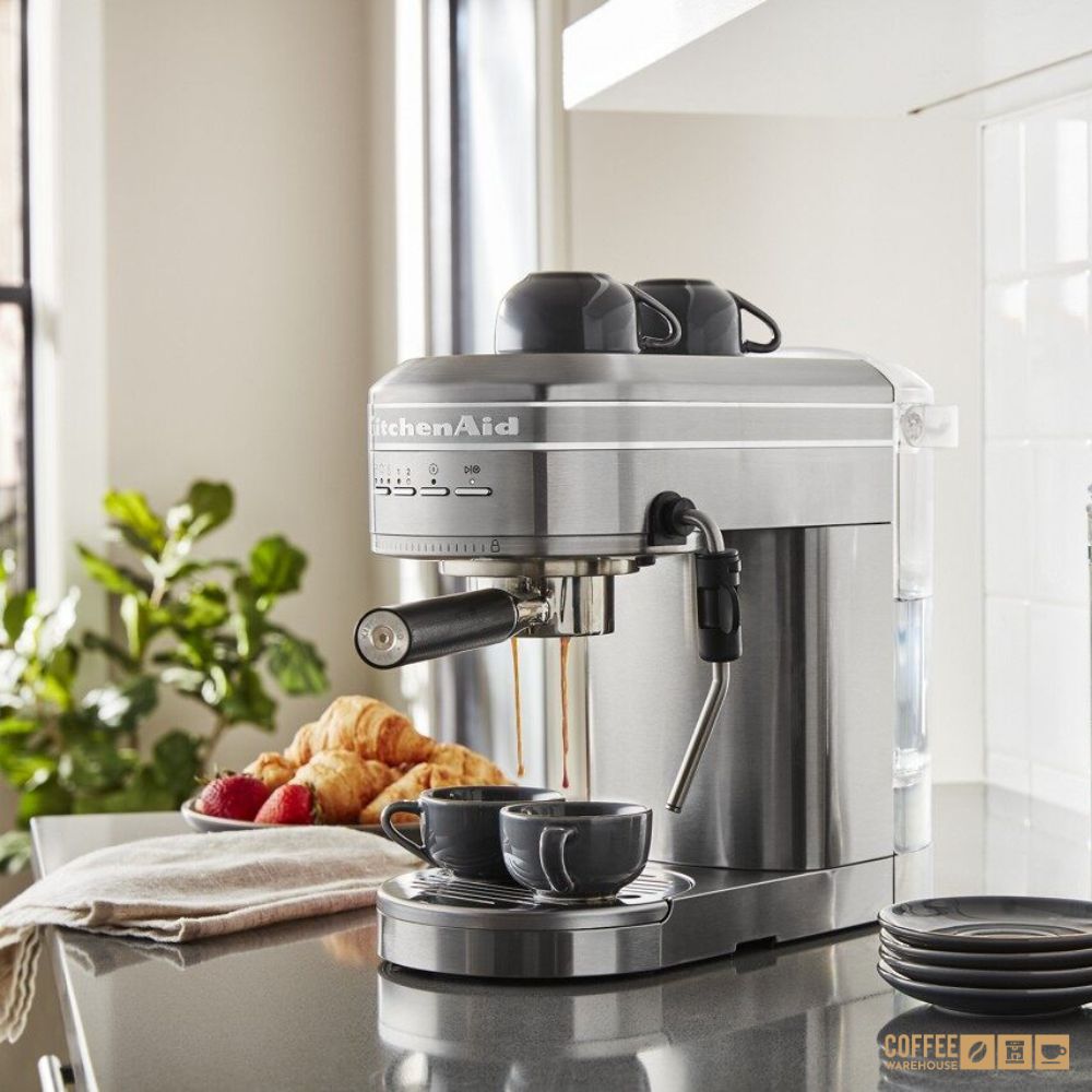 Kitchenaid Semi-Automatic Espresso Machine _ Brushed Stainless Steel