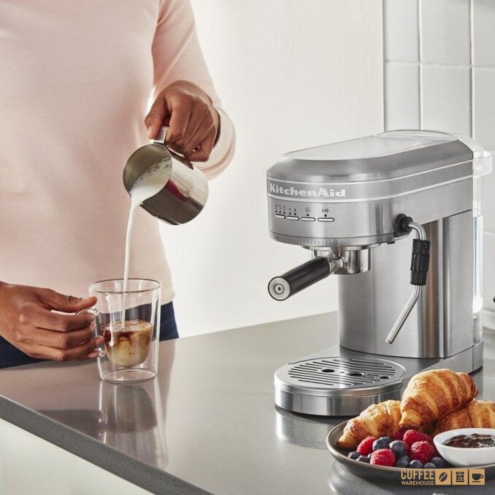 Kitchenaid Semi-Automatic Espresso Machine _ Brushed Stainless Steel