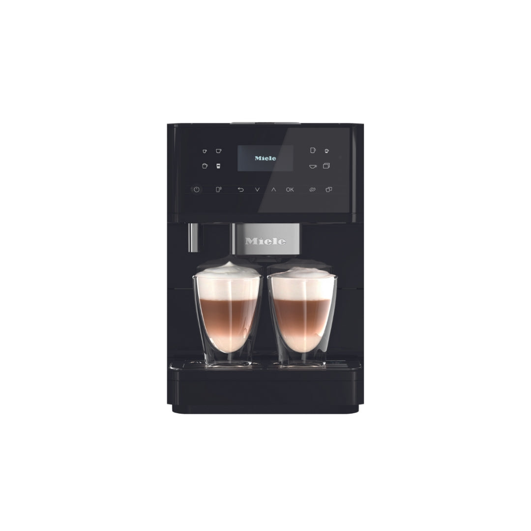 Miele CM6160 Milk Perfection Super Automatic Coffee Machine - Obsidian Black