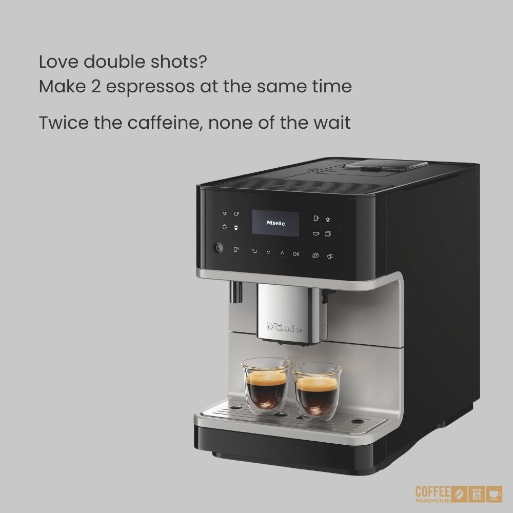 Miele CM6160 Milk Perfection Super Automatic Coffee Machine - Silver Grey