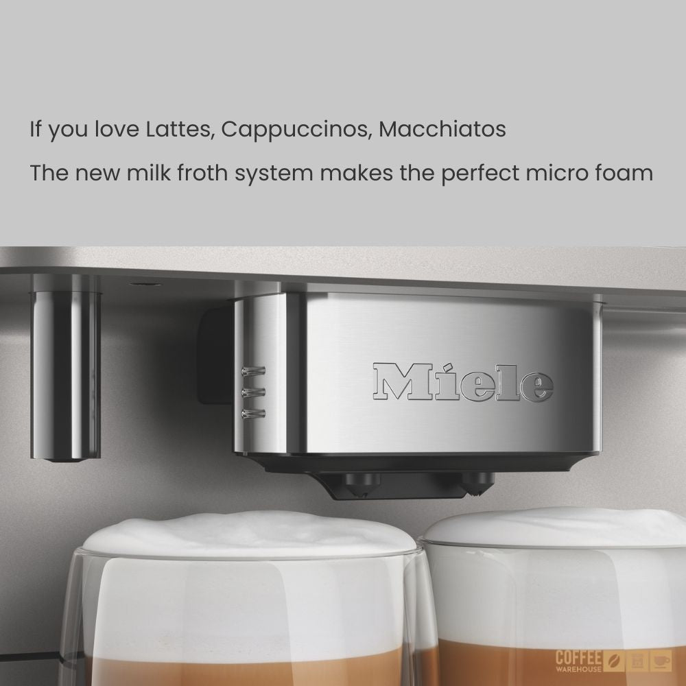 Miele CM6160 Milk Perfection Super Automatic Coffee Machine - Silver Grey