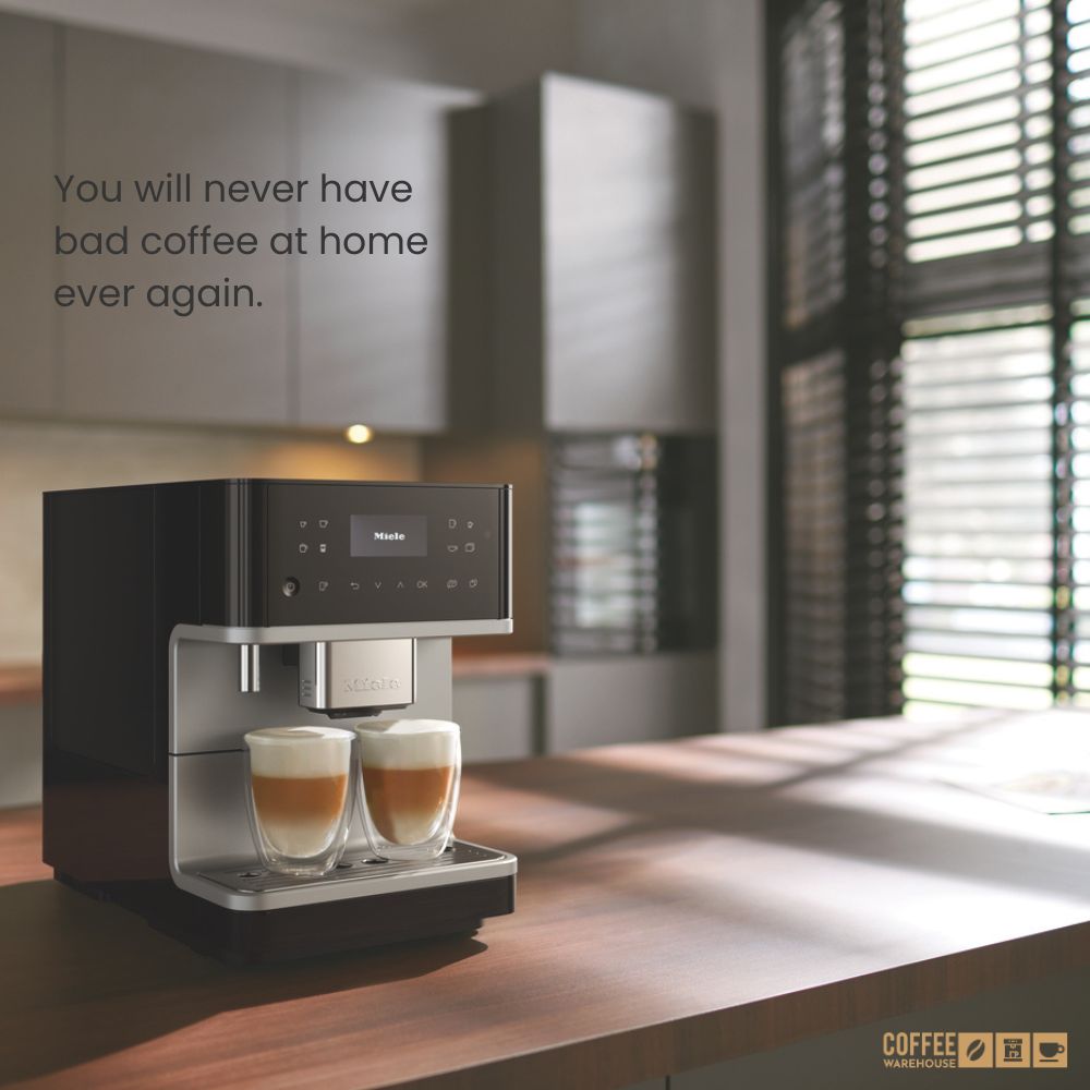 Miele CM6160 Milk Perfection Super Automatic Coffee Machine - Silver Grey