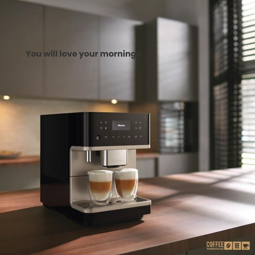 Miele CM6360 Milk Perfection Super Automatic Coffee Machine - Steel Metallic