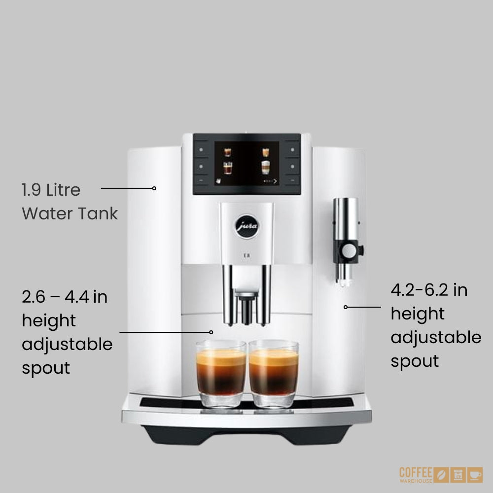 New Jura E8 Piano White - 4th Generation