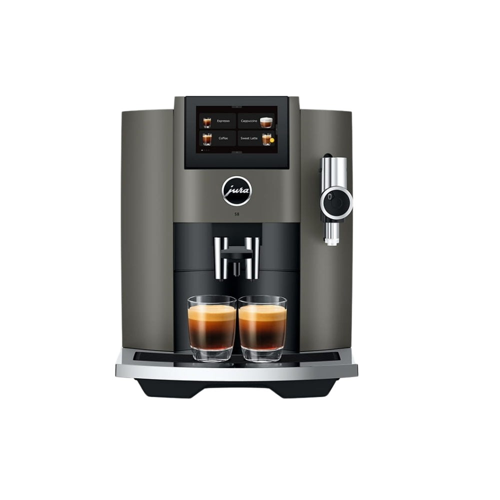 New Jura S8 Super Automatic Coffee Machine - Dark Inox