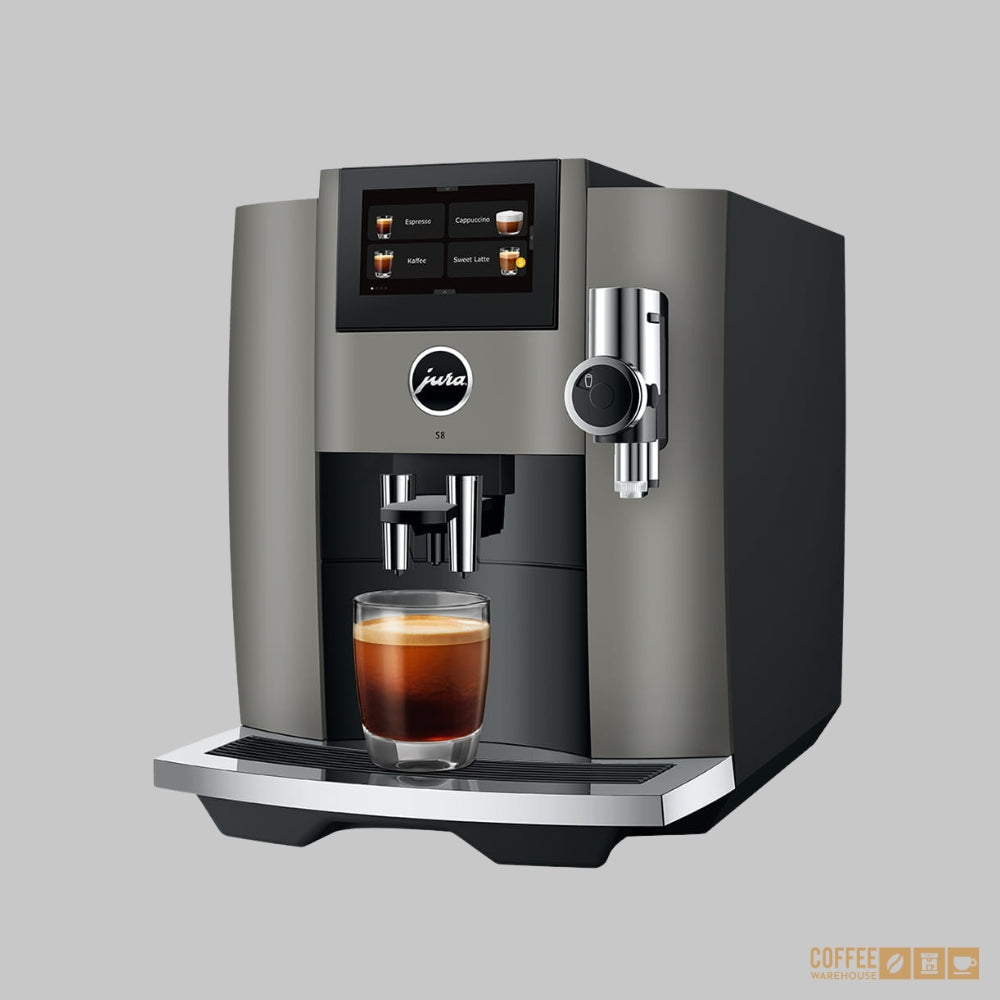 New Jura S8 Super Automatic Coffee Machine - Dark Inox