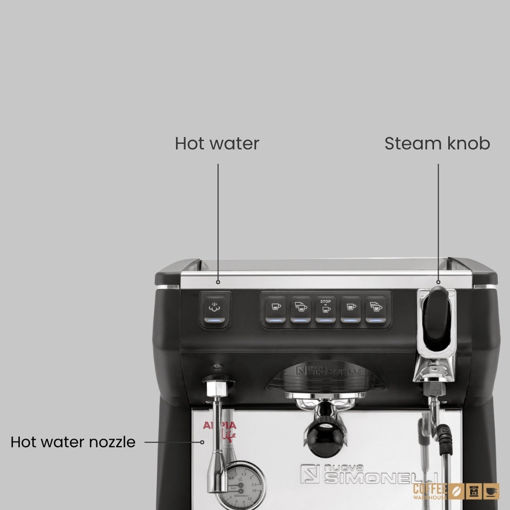 Nuova Simonelli Appia Life 1 Group Volumetric Espresso Machine – Black