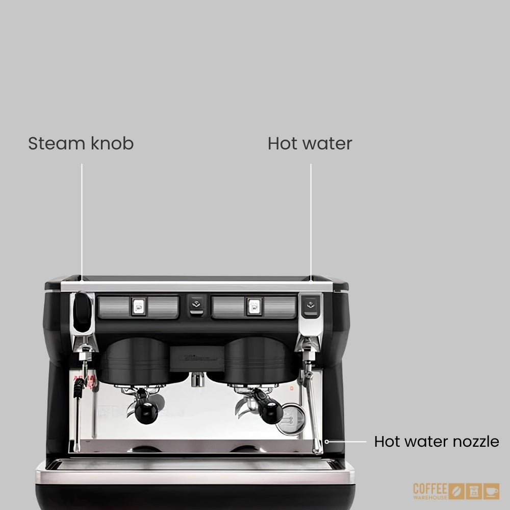 Nuova Simonelli Appia Life Compact 2 Group Semi-Automatic Espresso Machine – Black