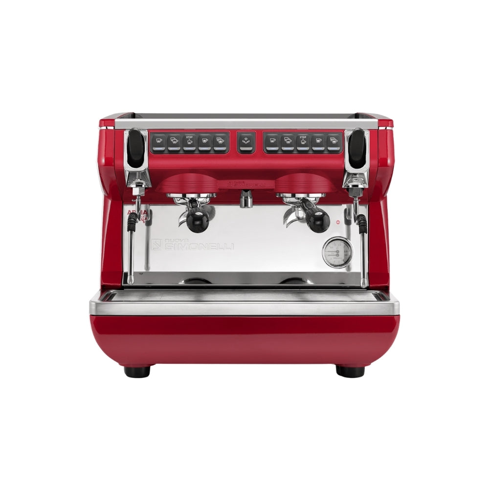 Nuova Simonelli Appia Life Compact 2 Group Volumetric Espresso Machine – Red