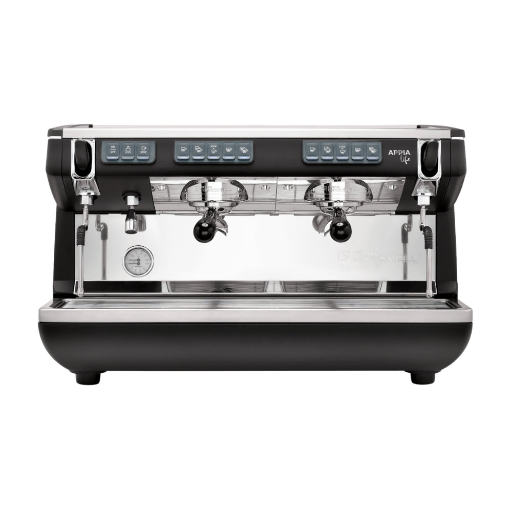 Nuova Simonelli Appia Life Full-Size 2 Group Volumetric Espresso Machine – Black
