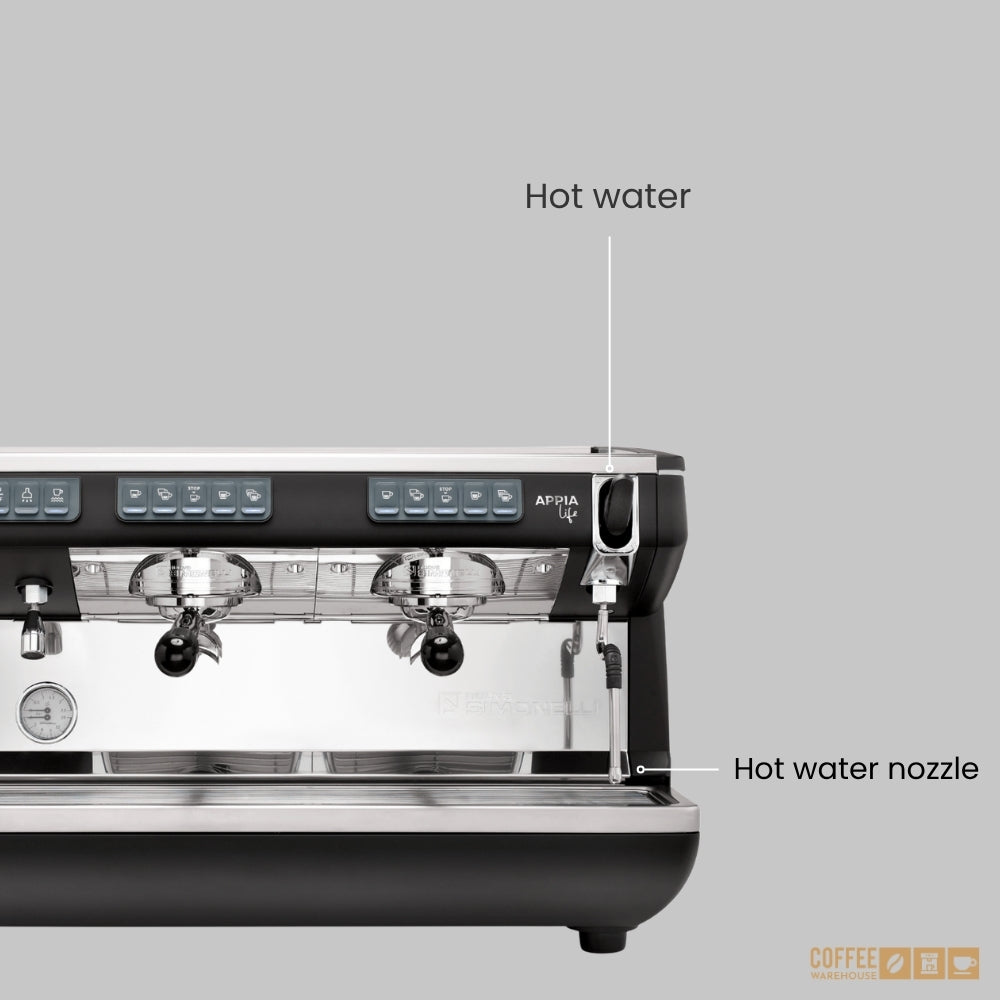 Nuova Simonelli Appia Life Full-Size 2 Group Volumetric Espresso Machine – Black