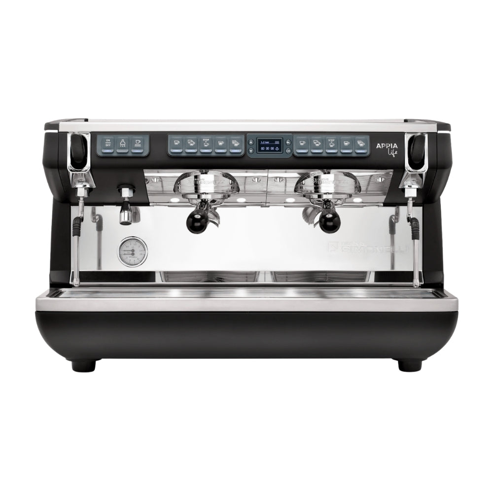 Nuova Simonelli Appia Life Full-Size 2 Group Volumetric XT Espresso Machine – Black