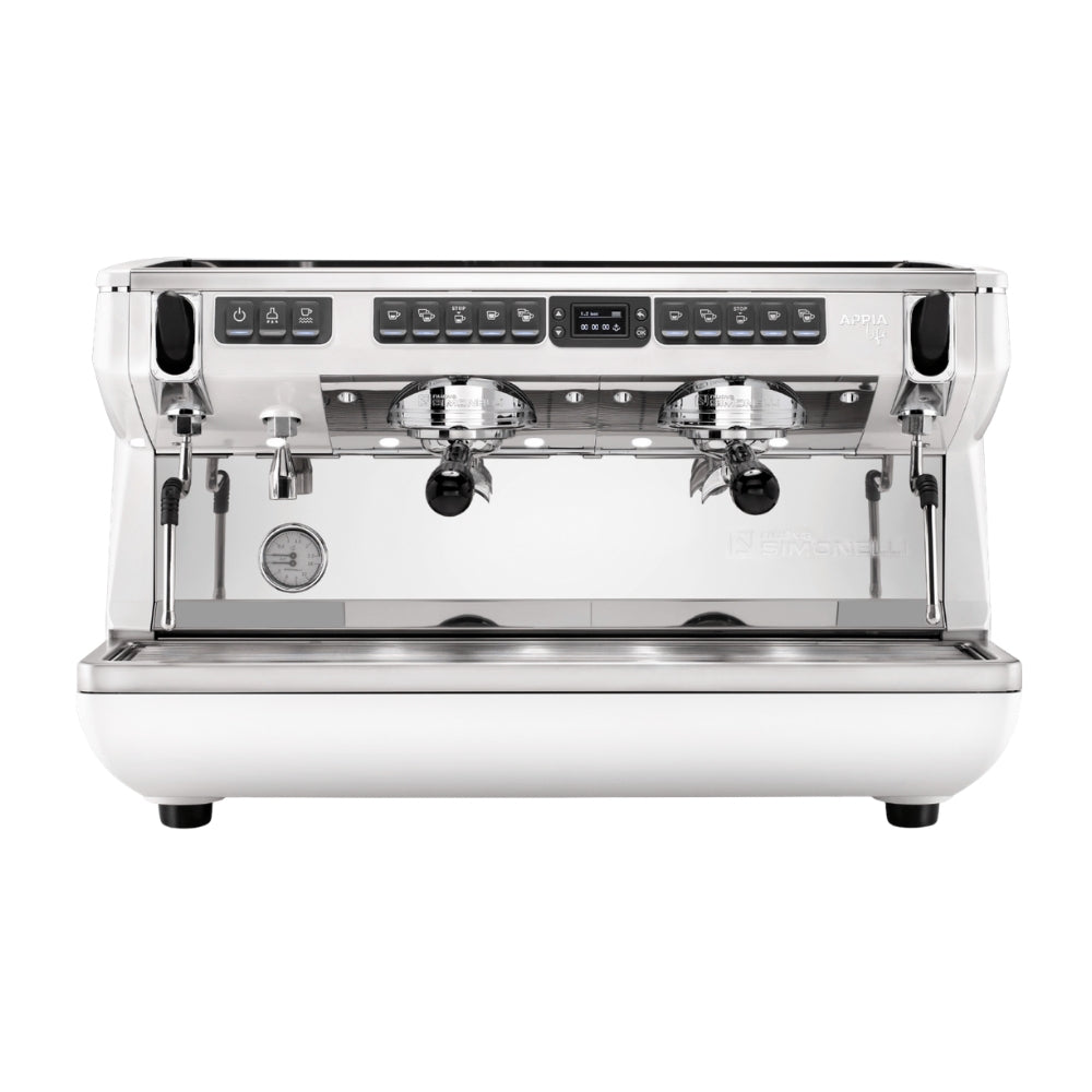 Nuova Simonelli Appia Life Full-Size 2 Group Volumetric XT Espresso Machine – White