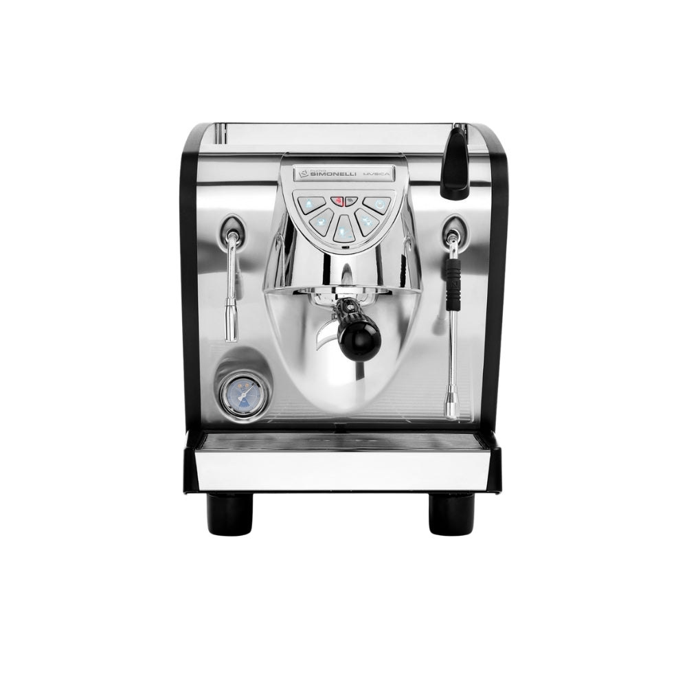Nuova Simonelli Musica Espresso Machine - Stainless Steel with Black Trim