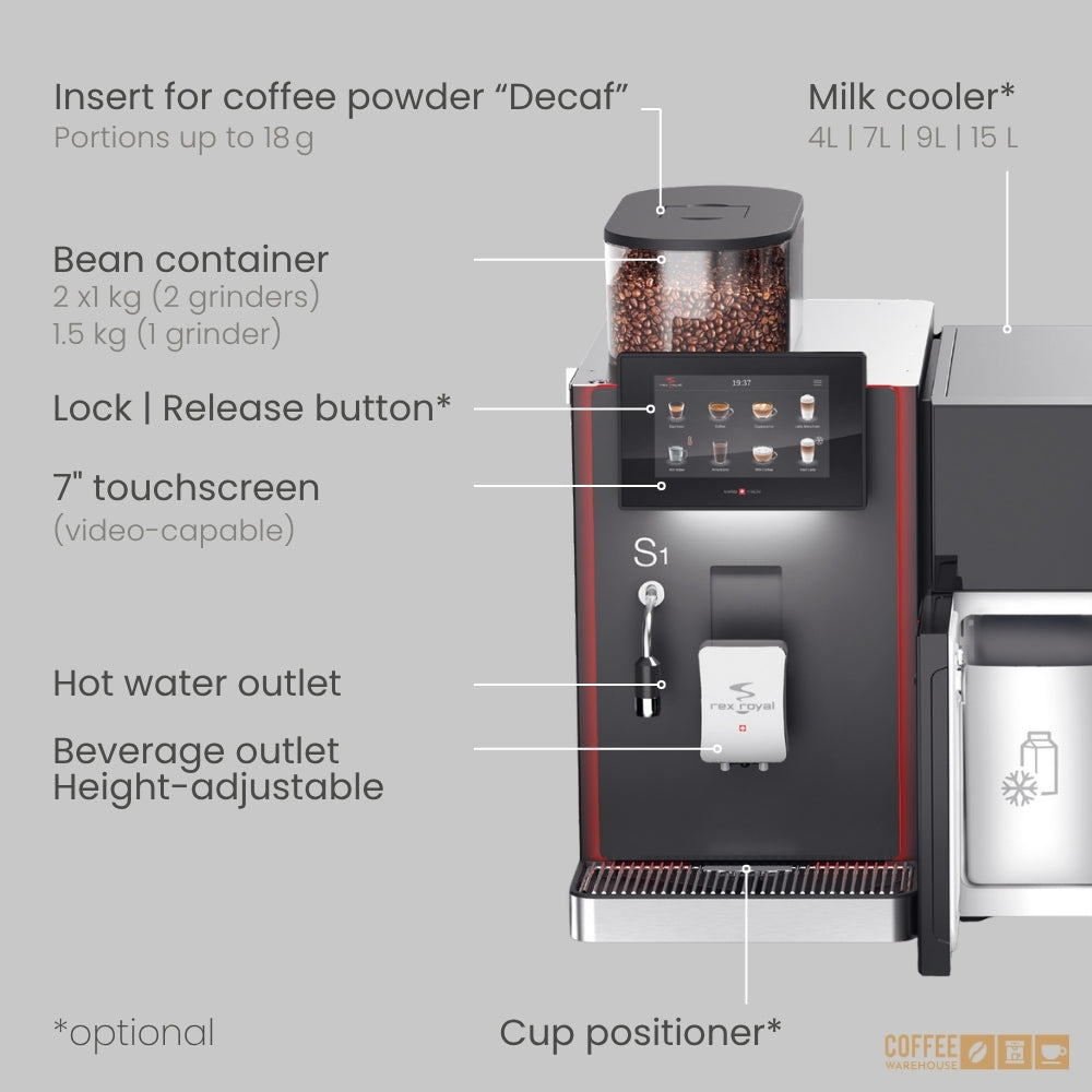 Rex-Royal S1 MCTI Commercial Super Automatic Coffee Machine