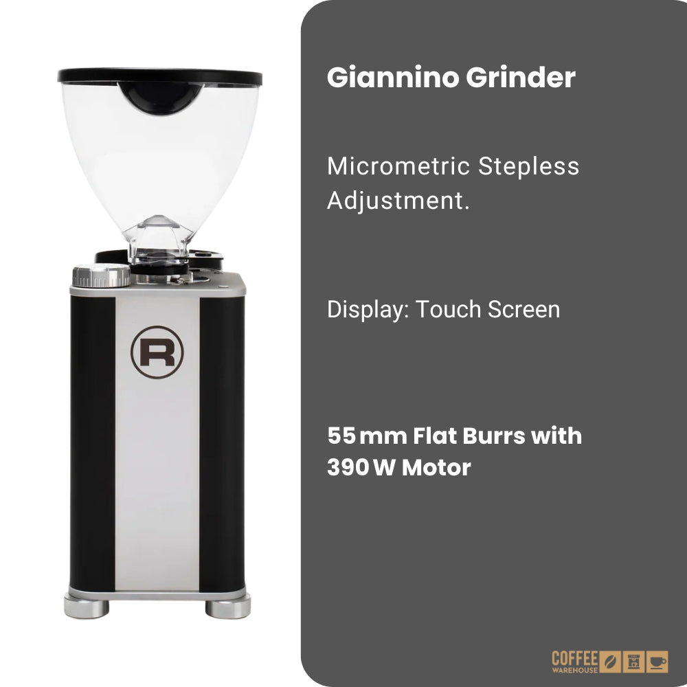 Rocket Espresso Giannino Grinder - Black Stainless