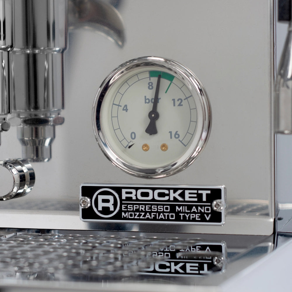 Rocket Mozzafiato Type V (PID) Shot Timer Espresso Machine- White