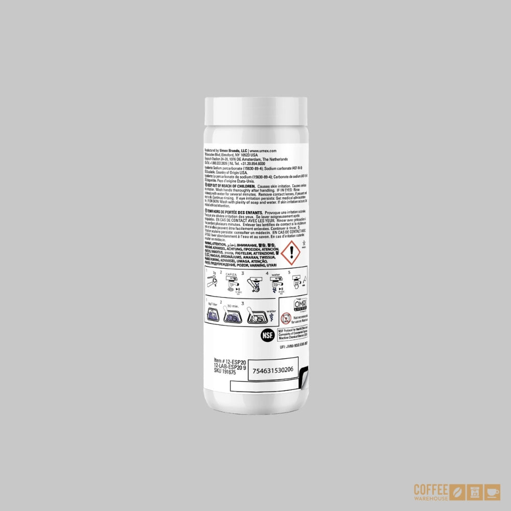Urnex Cafiza Espresso Machine Cleaner Powder (566g)