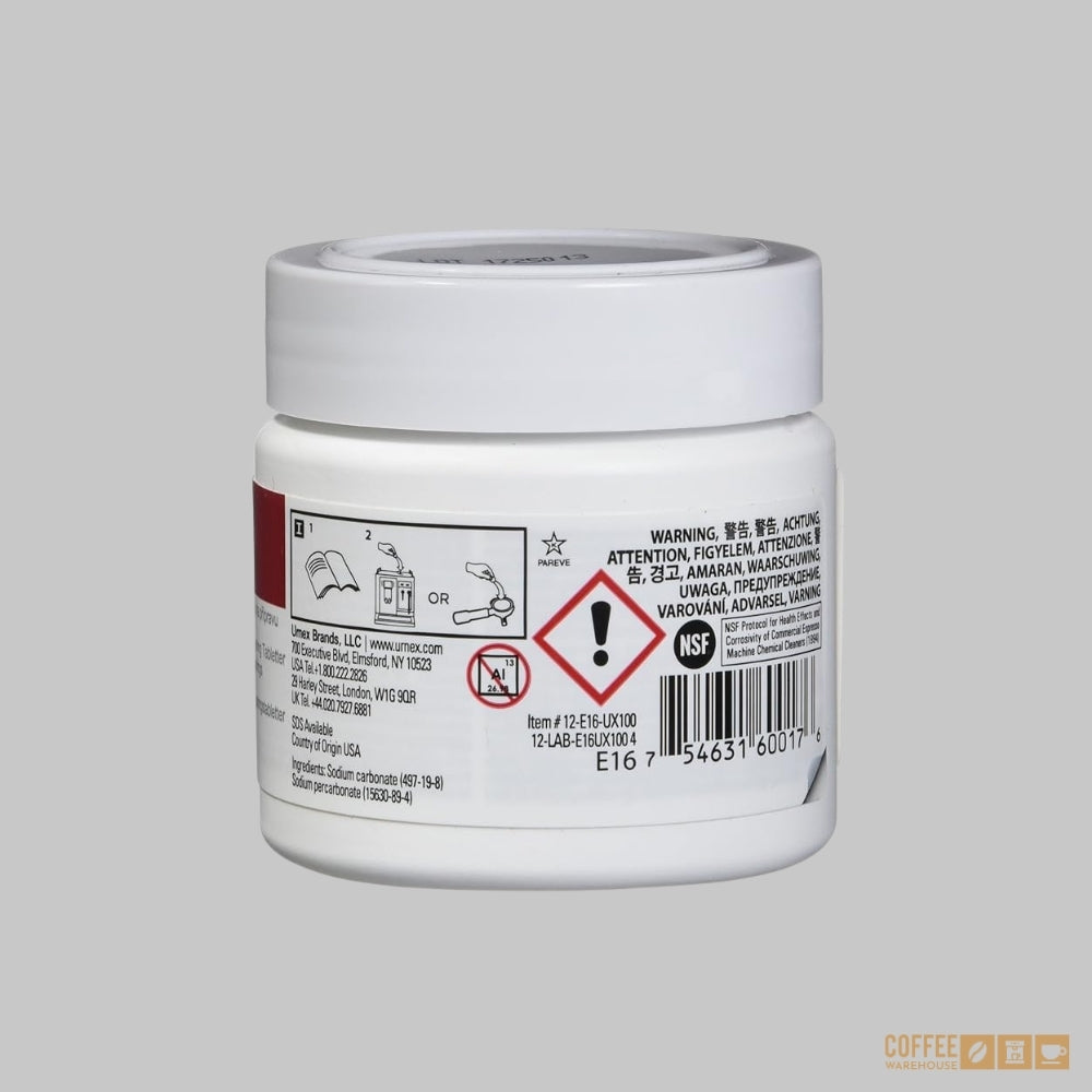 Urnex Cafiza Espresso Machine Cleaner Tablets E16