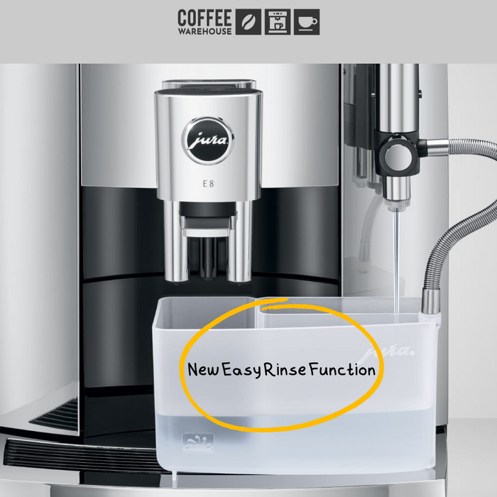 New Jura E8 Super Automatic Coffee Machine - Chrome
