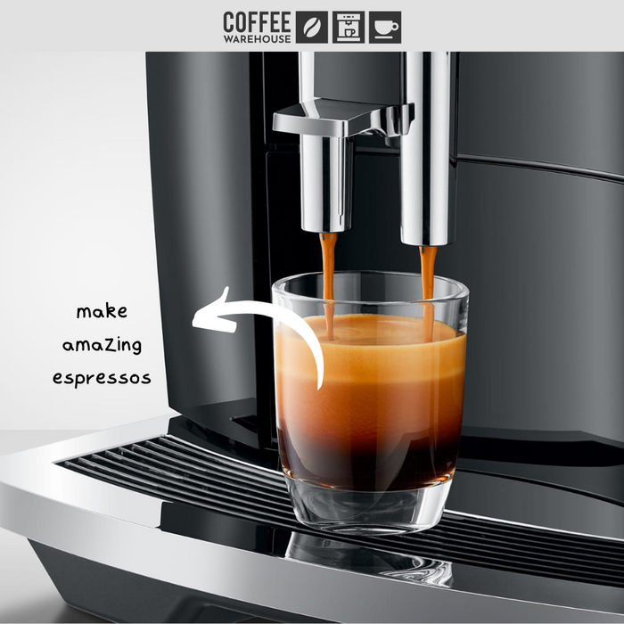 Jura E4 Super Automatic Coffee Machine - Piano Black