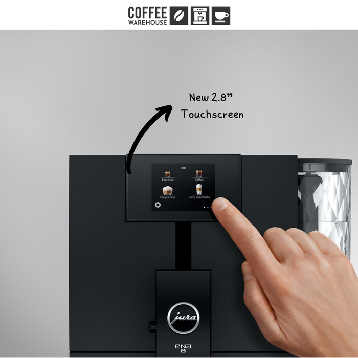 Jura ENA8 Super Automatic Coffee Machine - Metropolitan Black