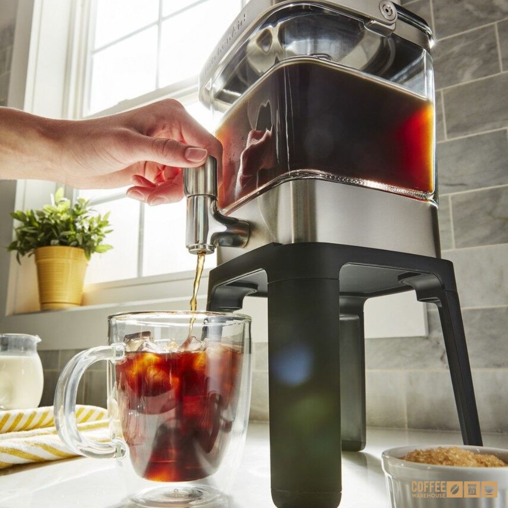 28 oz Cold Brew Coffee Maker _ Brushed Stainless Steel