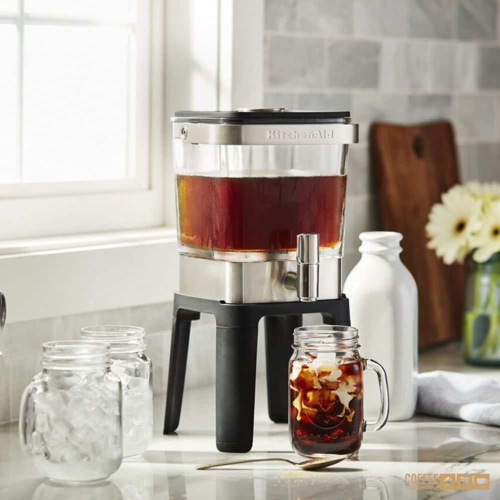 28 oz Cold Brew Coffee Maker _ Brushed Stainless Steel