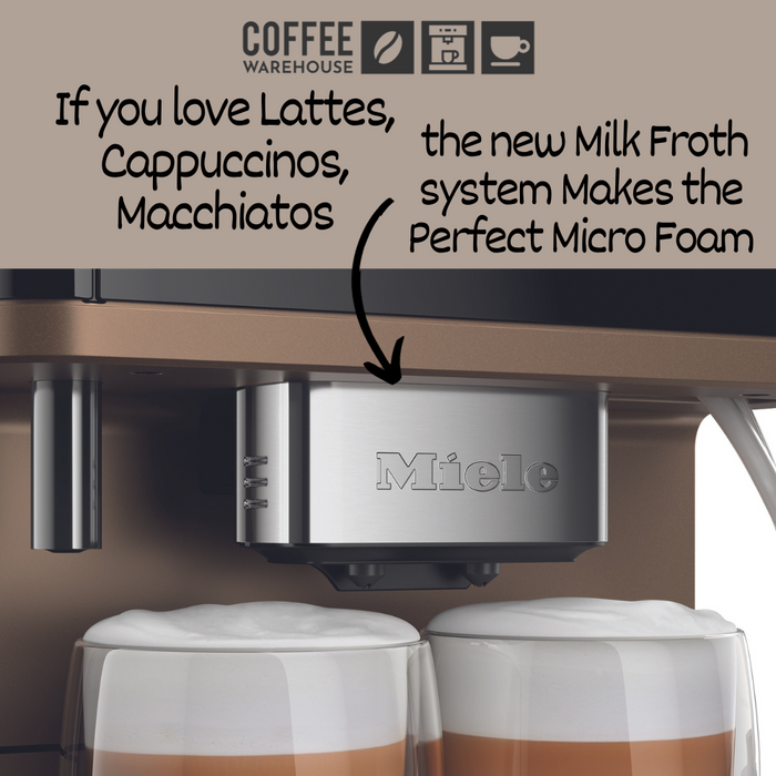 MIELE CM6360 Milk Perfection Super Automatic Coffee Machine - Bronze Pearl