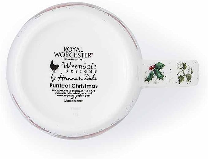 Royal Worcester - Mug & Coaster Purrfect Christmas 11oz