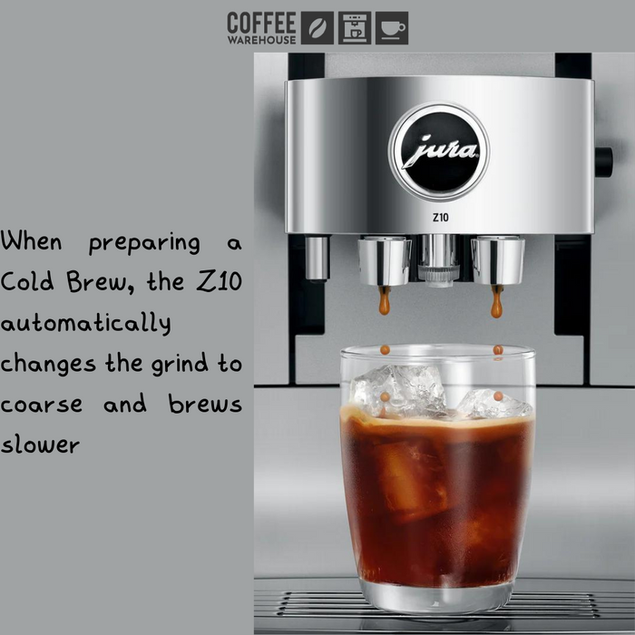 Jura Z10 Hot and Cold Brew Coffee Machine - Aluminum White