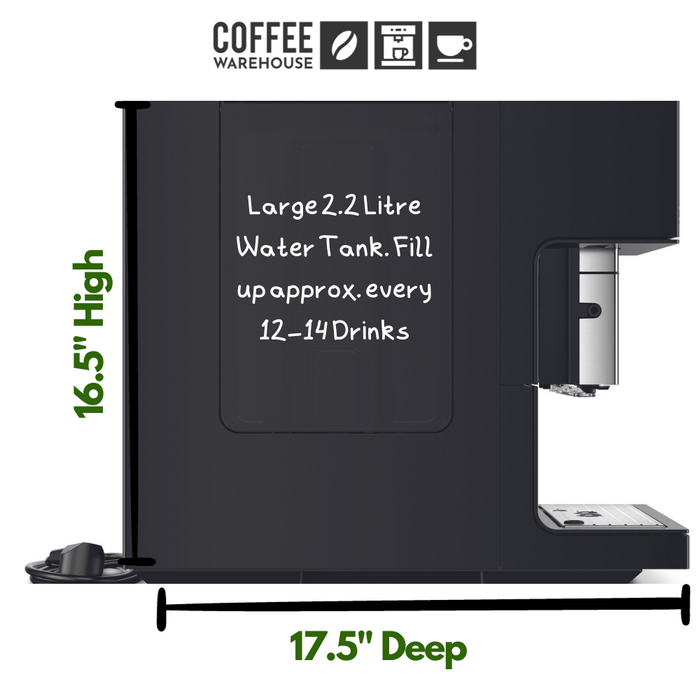 MIELE CM7750 CoffeeSelect Super Automatic Coffee Machine- OBSIDIAN BLACK